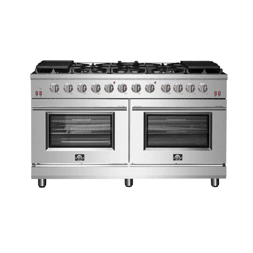 Forno Massimo 60-Inch Gas Range in Stainless Steel (FFSGS6239-60)