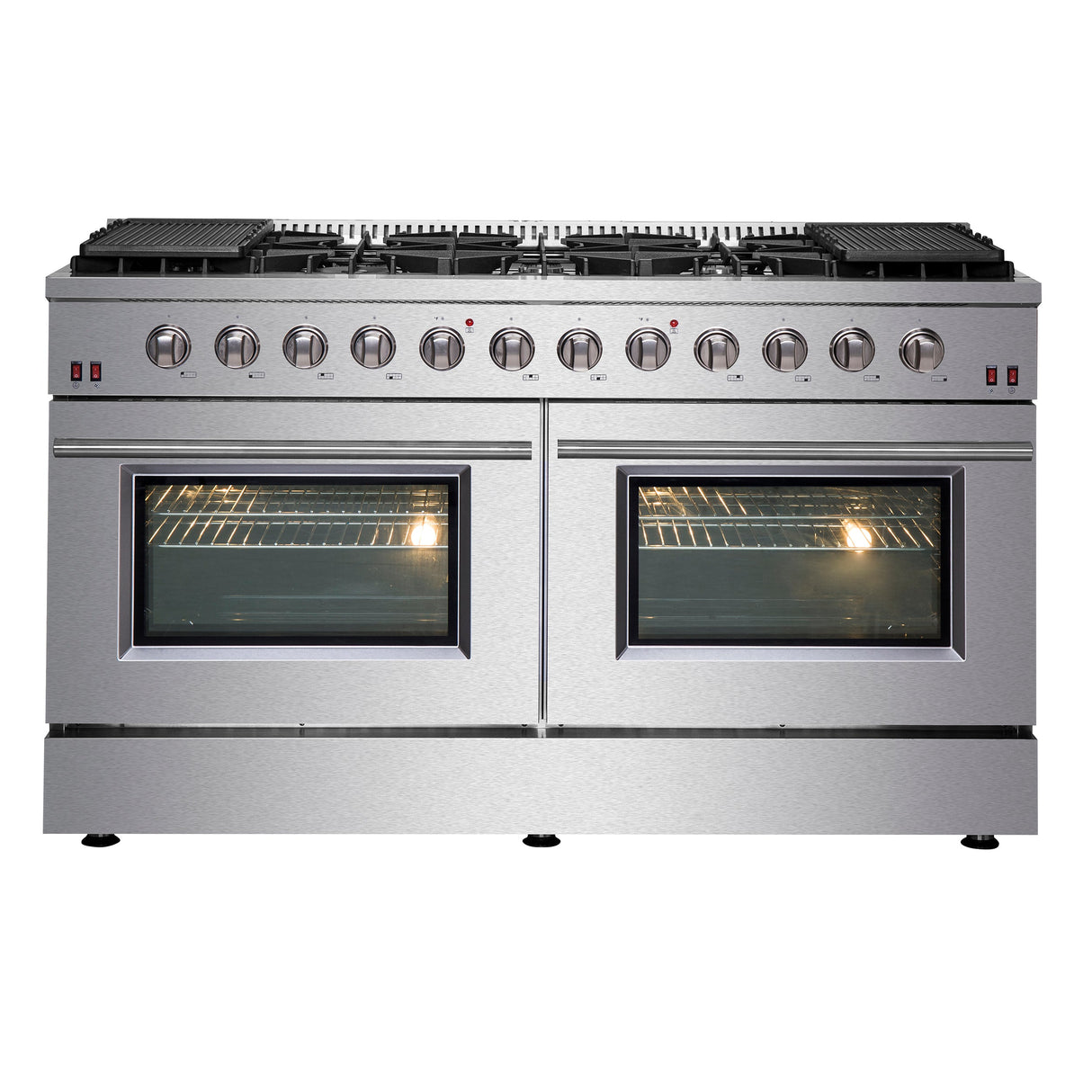 FORNO 60" Galiano Gold Professional Freestanding Gas Range - FFSGS6244-60