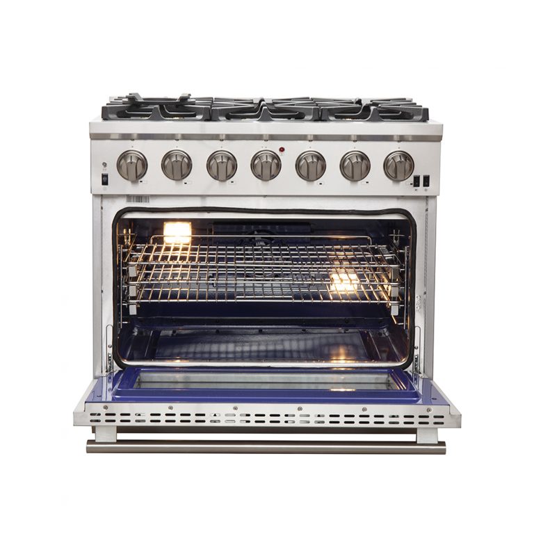 Forno 36" Capriasca Gas Range with 6 Burners, Convection Oven and 120,000 BTUs - FFSGS6260-36