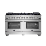 Forno 60" Capriasca Gas Range with 10 Burners and 200,000 BTUs - FFSGS6260-60