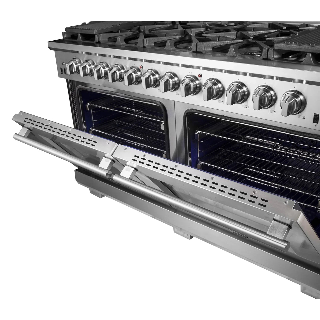 Forno 60" Capriasca Gas Range with 10 Burners and 200,000 BTUs - FFSGS6260-60