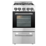 Forno 20" Lamazze Gas Range with 4 Burners and 21,200 BTUs in Stainless Steel - FFSGS6265-20