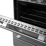 Forno 24" Breno Gas Range with 4 Burners and 38,000 BTUs in Stainless Steel - FFSGS6272-24