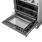 Forno Giovanni 30" Gas Range with 5 Burners, 4.32 cu.ft. Convection Oven, and Temperature Gauge in Stainless Steel - FFSGS6274-30