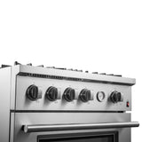 Forno Marco 30-inch Gas Range Stainless Steel, 4 Burners 37,000 BTU, 4.32 cu.ft. Convection Oven - FFSGS6277-30