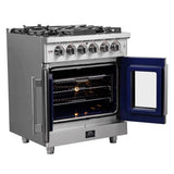 Forno Massimo 30-Inch French Door Gas Range in Stainless Steel (FFSGS6439-30)