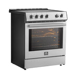 Forno Leonardo Espresso 30-Inch Induction Range in Stainless Steel (FFSIN0982-30)