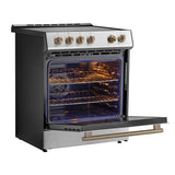 Forno Leonardo Espresso 30-Inch Induction Range in Stainless Steel (FFSIN0982-30)