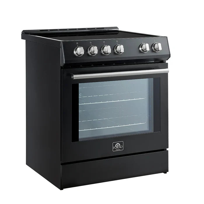 Forno Leonardo Espresso 30-Inch Slide-In Black Induction Range - FFSIN0982-30BLK