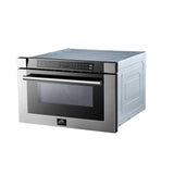 Forno 24 inch Microwave Drawer In Stainless Steel - Professional, FMWDR300024