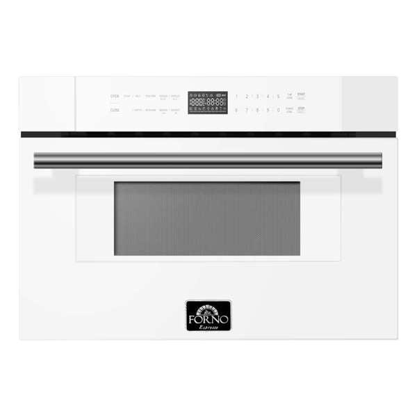 Forno Espresso Capoliveri 30" Microwave Drawer in White, 1.2 cu.ft., 1000 Watt, Defrost Rack - FMWDR3000-30WHT