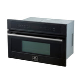 Forno Oliena Espresso Black 30 Inch Built-In Microwave Convection Oven, 1.6 cu.ft. - FMWDR3093-30BLK