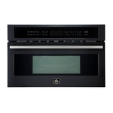 Forno Oliena Espresso Black 30 Inch Built-In Microwave Convection Oven, 1.6 cu.ft. - FMWDR3093-30BLK