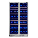 Forno Vernazza 40-Inch 25.07 Cu.Ft. Side-by-Side Dual Zone Wine Cooler - FWCDR6642-40S