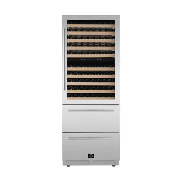 Forno Celano 30" Dual Zone Wine Cellar & Beverage Cooler, 21.3 cu.ft. - FWCDR6697-30S