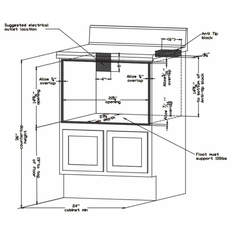 Forno 24 inch Microwave Drawer In Stainless Steel - Professional, FMWDR300024