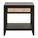 Essentials For Living Traditions Holland 1-Drawer Side Table 6144.B-BLK/NAT