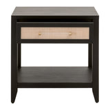 Essentials For Living Traditions Holland 1-Drawer Side Table 6144.B-BLK/NAT