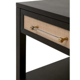 Essentials For Living Traditions Holland 1-Drawer Side Table 6144.B-BLK/NAT