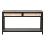 Essentials For Living Traditions Holland 2-Drawer Console Table 6145.B-BLK/NAT