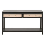 Essentials For Living Traditions Holland 2-Drawer Console Table 6145.B-BLK/NAT