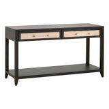 Essentials For Living Traditions Holland 2-Drawer Console Table 6145.B-BLK/NAT