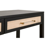 Essentials For Living Traditions Holland 2-Drawer Console Table 6145.B-BLK/NAT