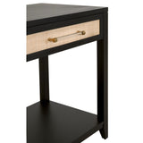 Essentials For Living Traditions Holland 2-Drawer Console Table 6145.B-BLK/NAT