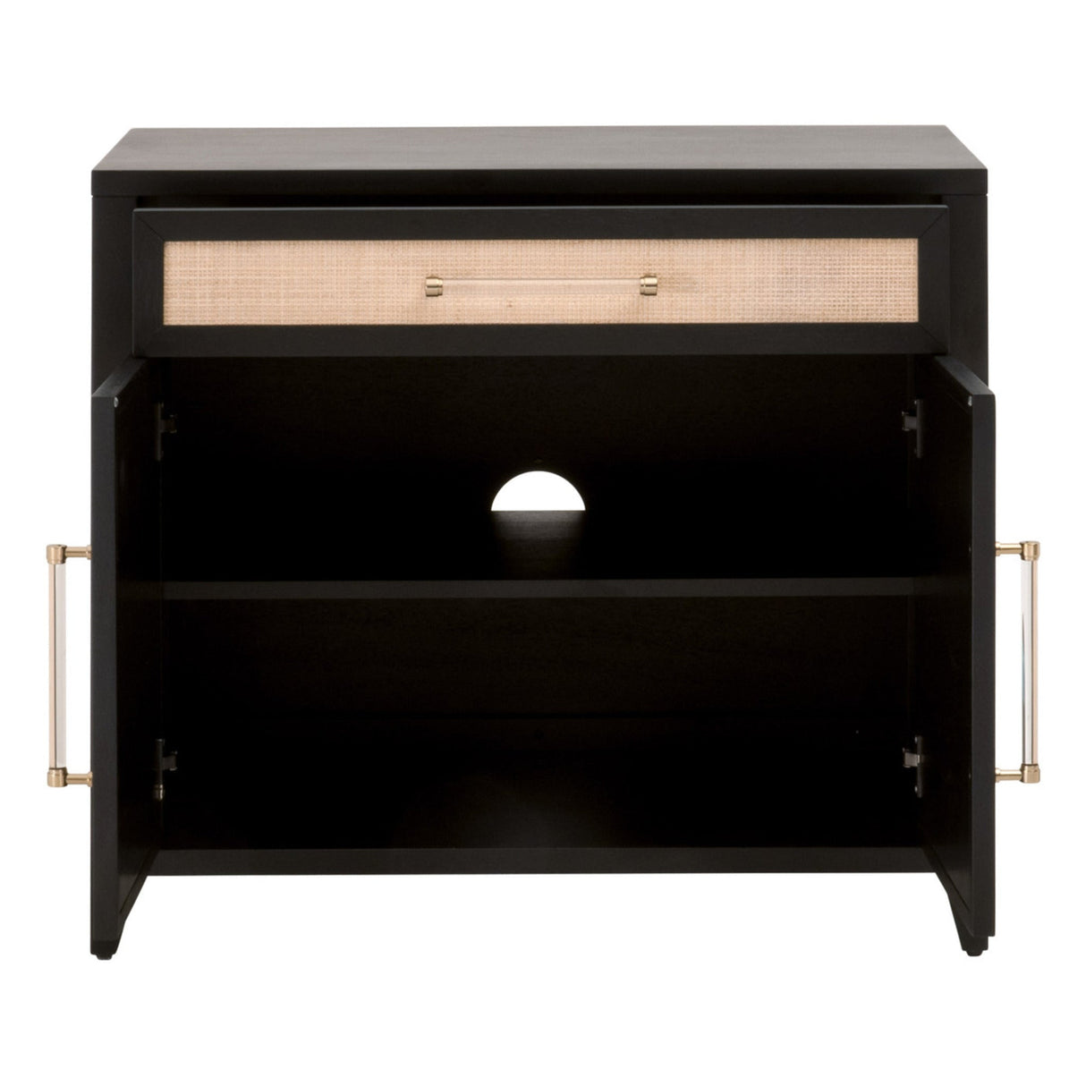 Essentials For Living Traditions Holland Media Chest 6146.B-BLK/NAT