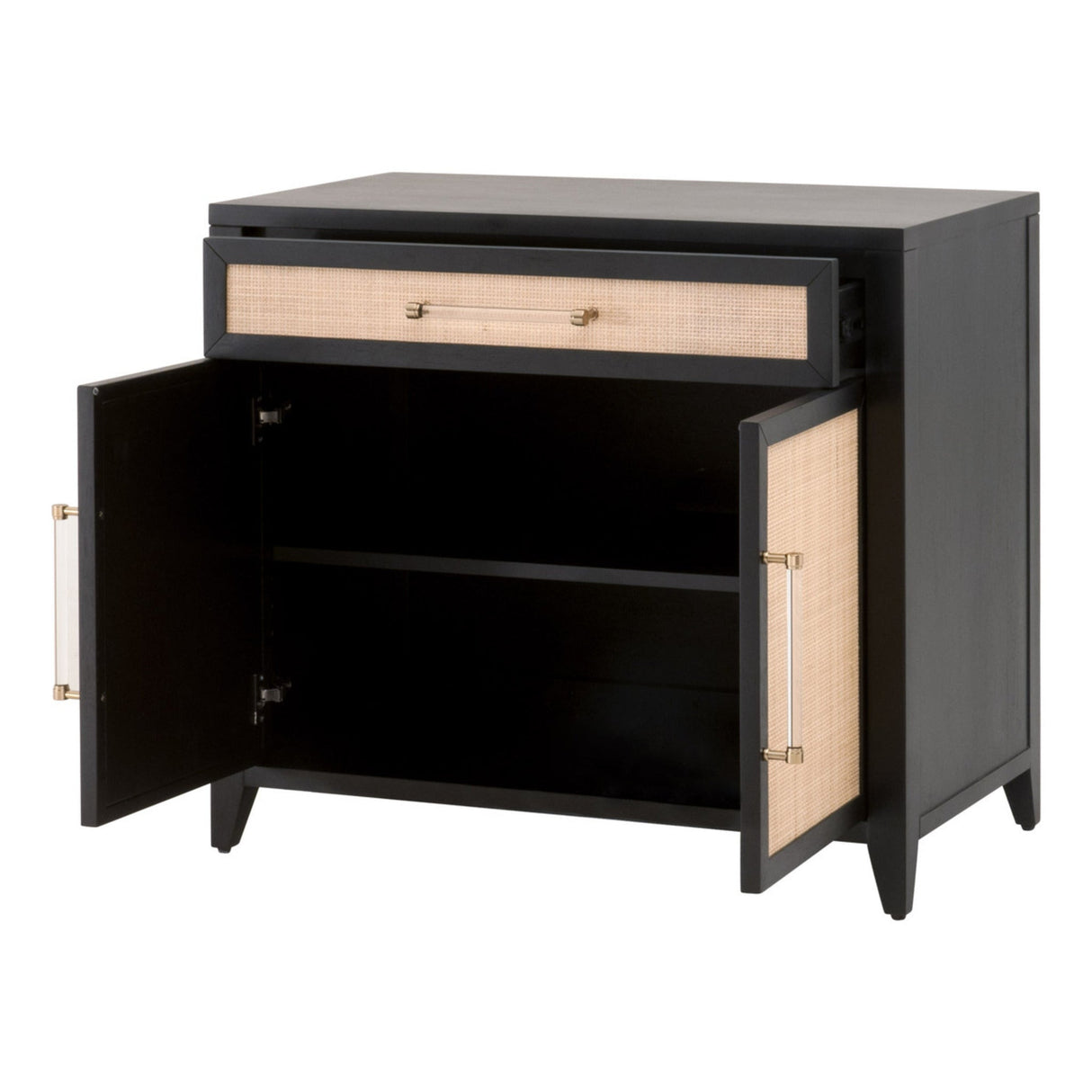 Essentials For Living Traditions Holland Media Chest 6146.B-BLK/NAT