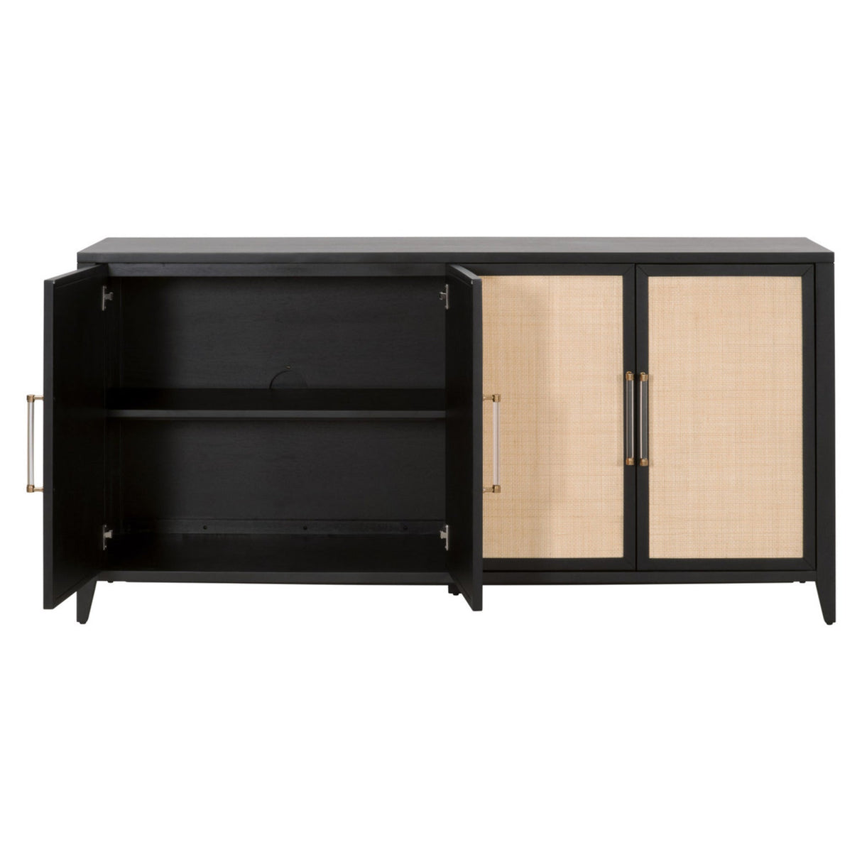 Essentials For Living Traditions Holland Media Sideboard 6142.B-BLK/NAT