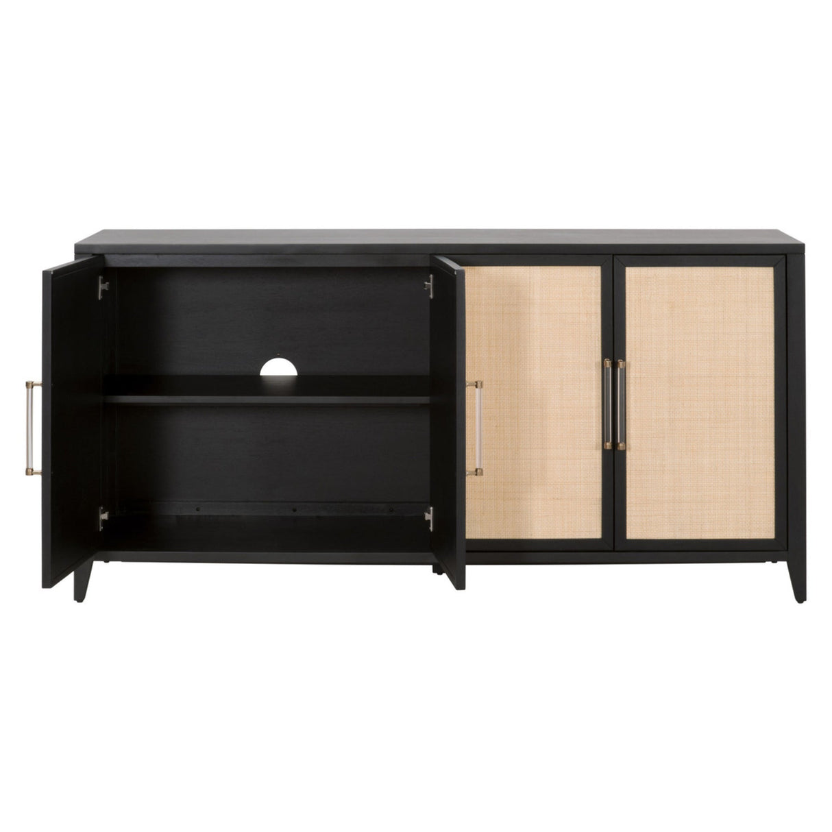 Essentials For Living Traditions Holland Media Sideboard 6142.B-BLK/NAT