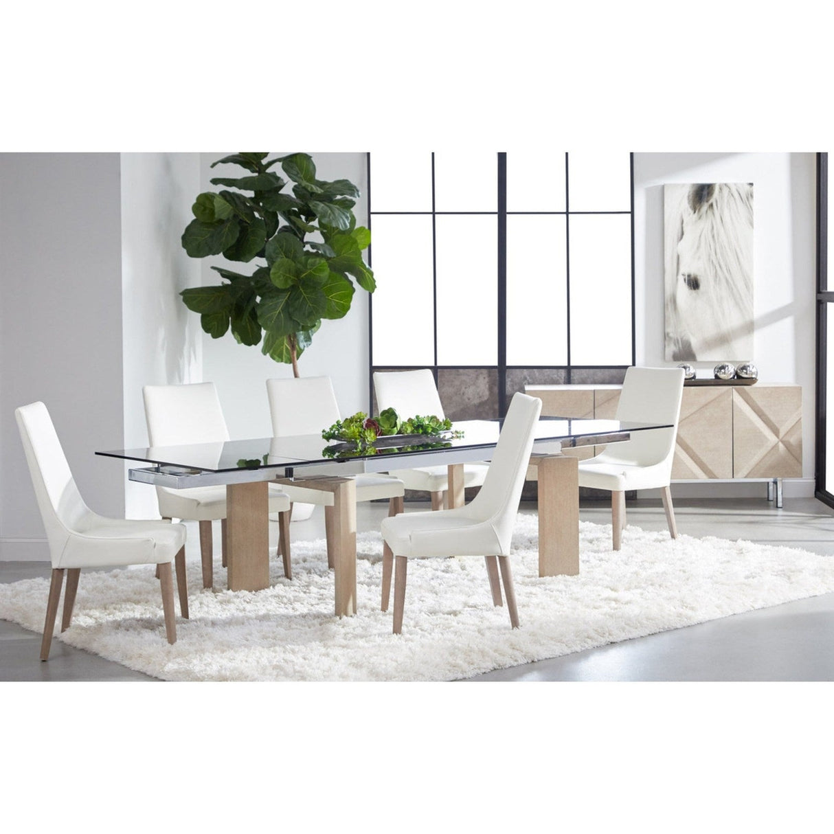 Essentials For Living Meridian Jett Extension Dining Table 1605-EXDT.NGA/SGRY