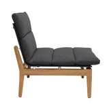 Armen Living Arno Teak Wood FrameOlefin Fabric Cushion 100% Olefin Outdoor Modular Chair