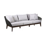 Armen Living Athos Eucalyptus/Rope Polypropelene Outdoor Sofa