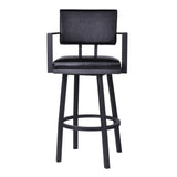 Armen Living Balboa Metal/Faux Leather 100% Polyurethane Barstool