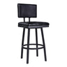 Armen Living Balboa Metal/Faux Leather 100% Polyurethane Barstool