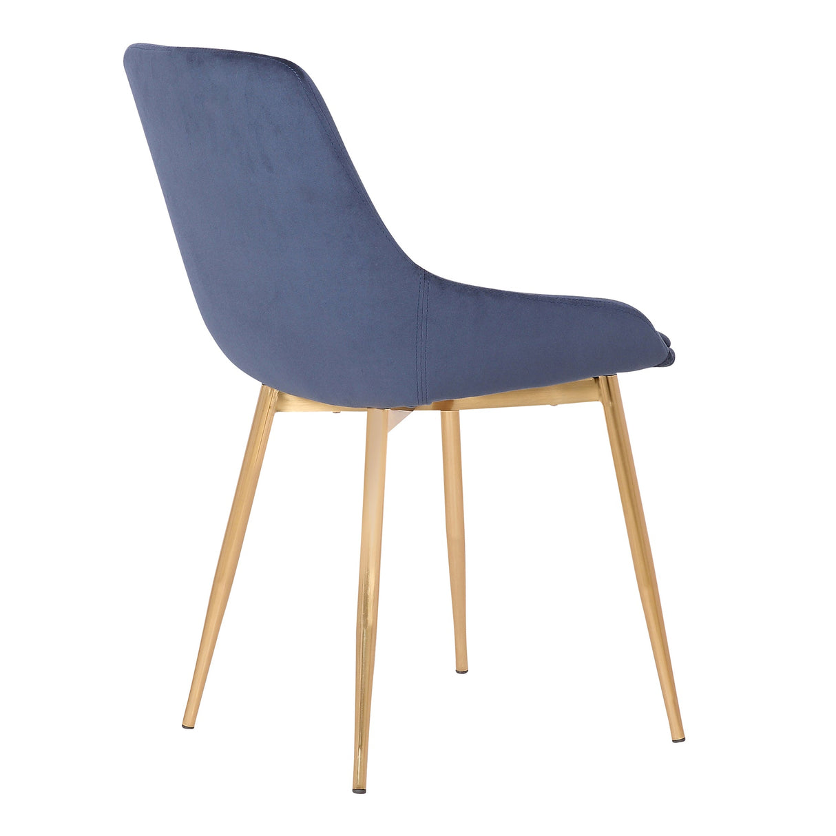 Armen Living Heidi Gold Steel,Fabric,Plywood 100% Polyster Dining Chair