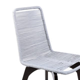 Armen Living Island Eucalyptus Wood/Rope Polypropolene Outdoor Dining Chair