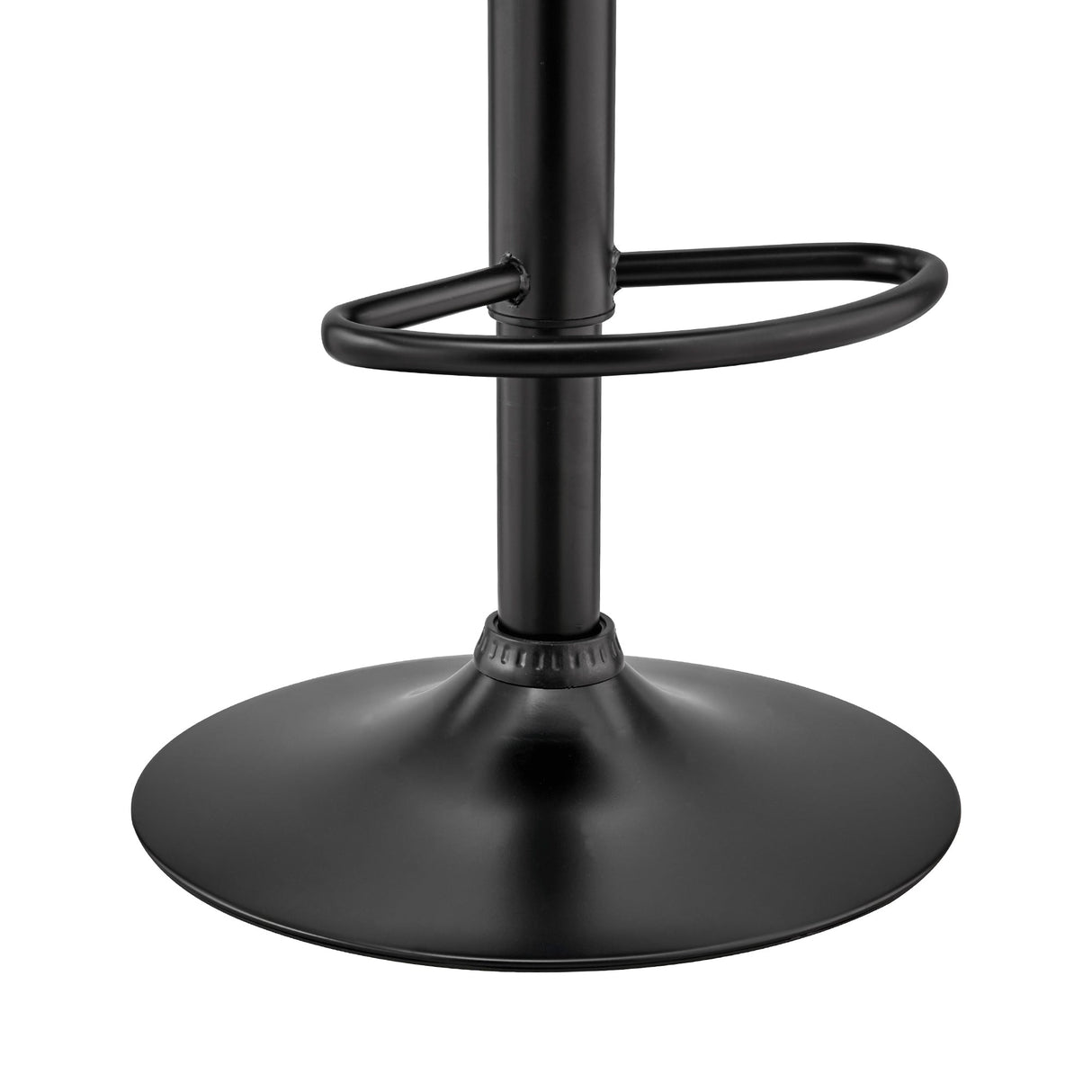 Armen Living Karter Metal/Plywood/Faux Leather 100% Polyurethane Bar Stool