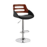 Armen Living Karter Metal/Plywood/Faux Leather 100% Polyurethane Bar Stool