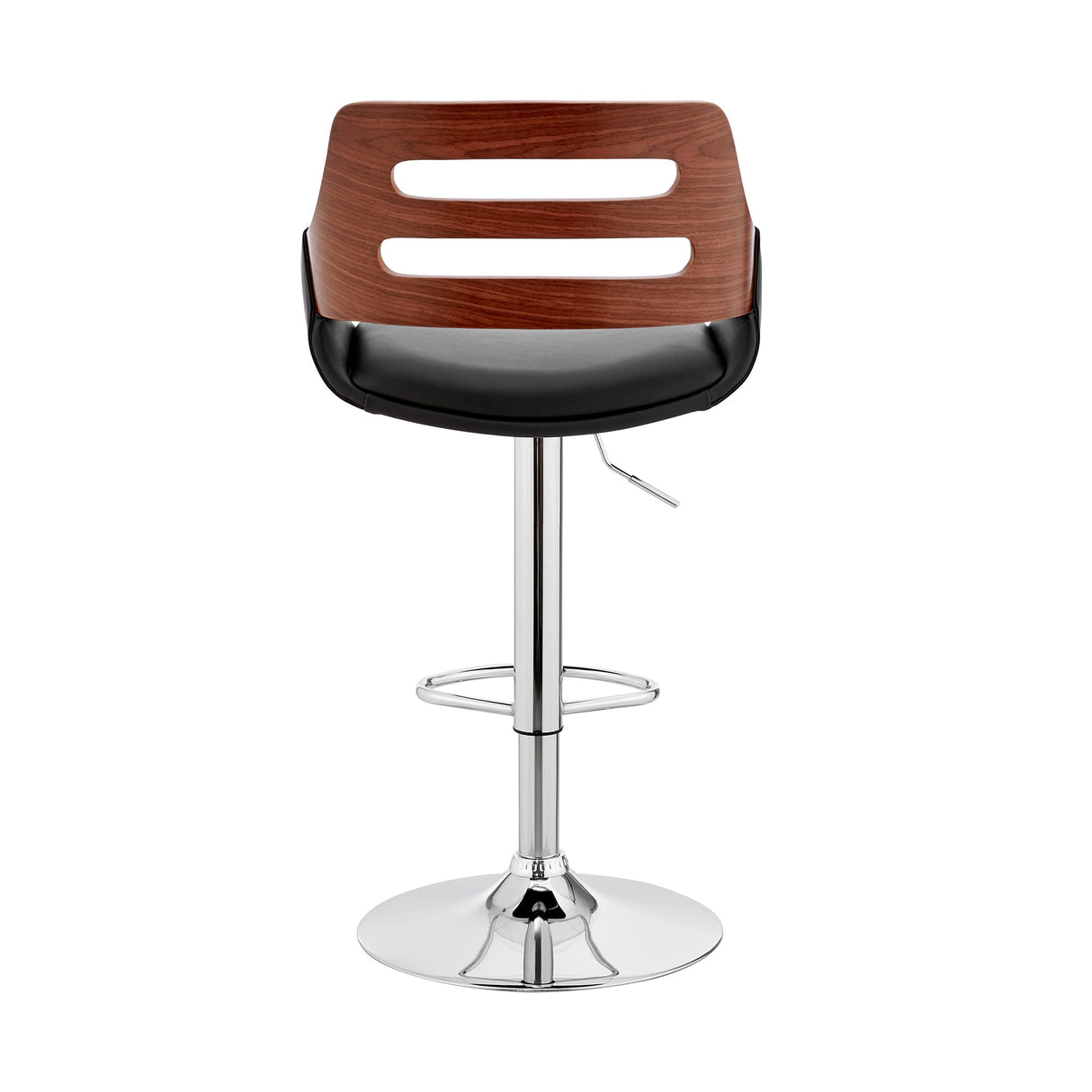 Armen Living Karter Metal/Plywood/Faux Leather 100% Polyurethane Bar Stool