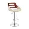 Armen Living Karter Metal/Plywood/Faux Leather 100% Polyurethane Bar Stool