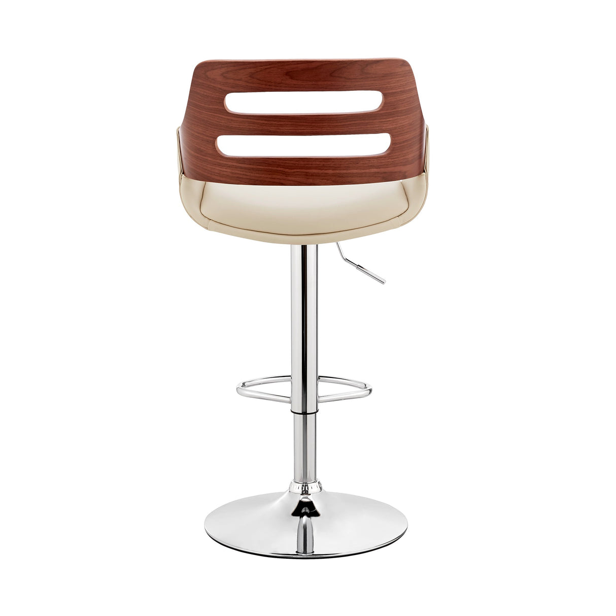 Armen Living Karter Metal/Plywood/Faux Leather 100% Polyurethane Bar Stool