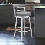 Armen Living Madrid Swivel Barstool