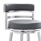 Armen Living Madrid Swivel Barstool