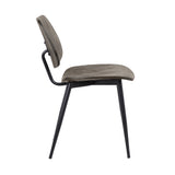 Armen Living Miki Black Steel/Plywood Dining Chair