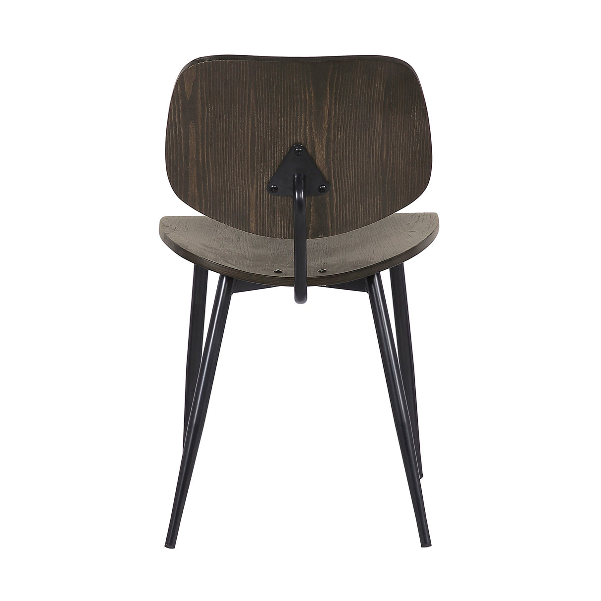 Armen Living Miki Black Steel/Plywood Dining Chair