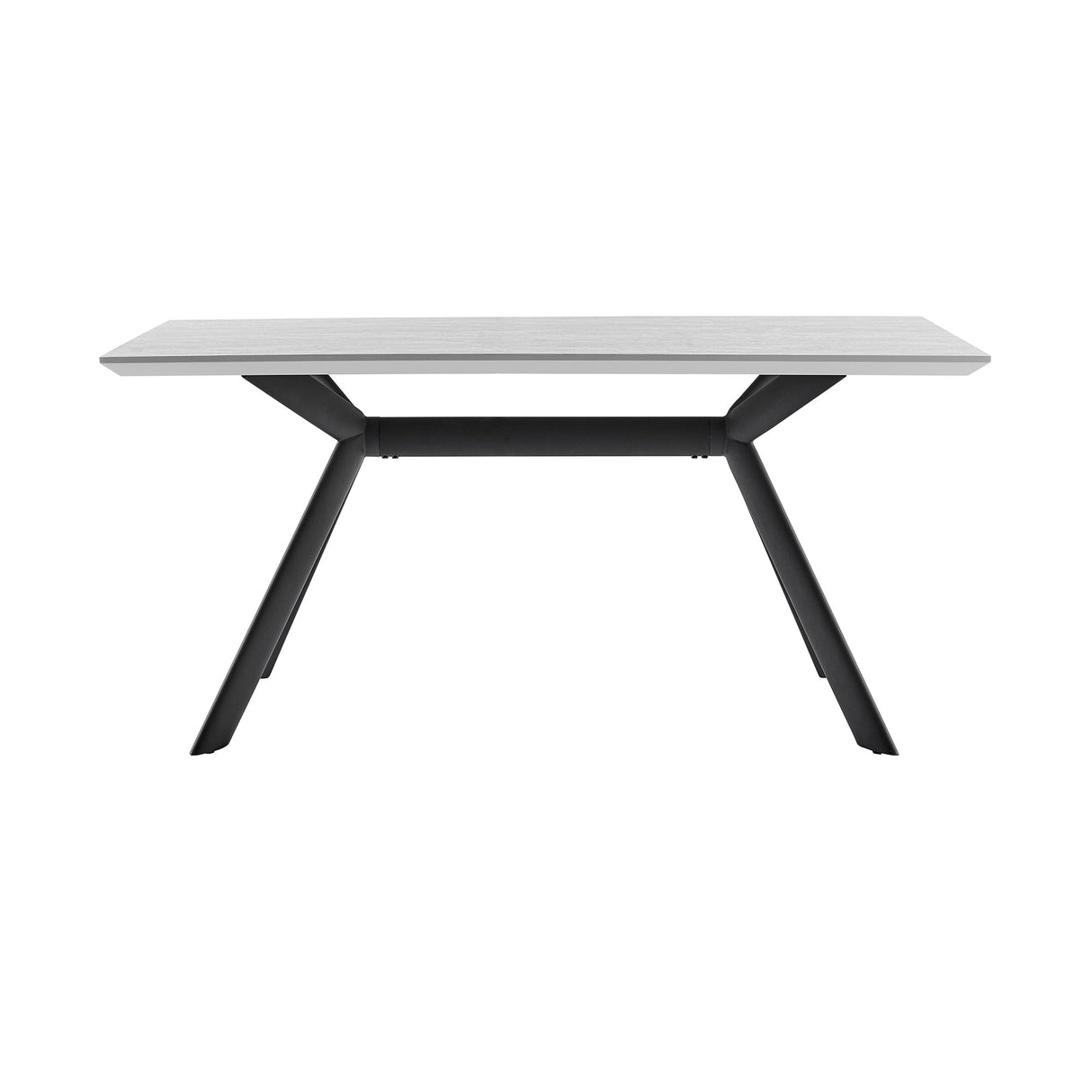 Armen Living Margot Melamine+Metal Dining Table