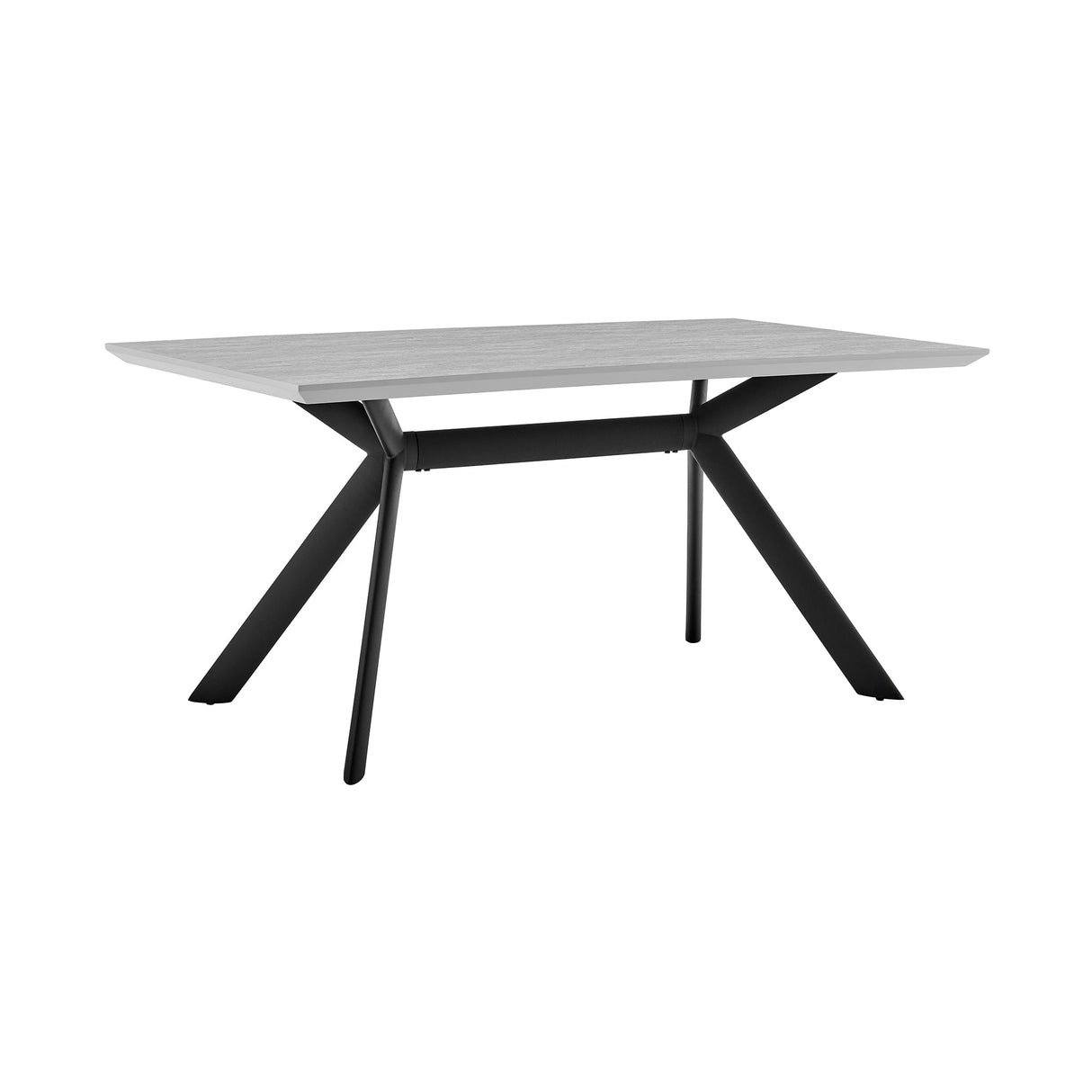 Armen Living Margot Melamine+Metal Dining Table